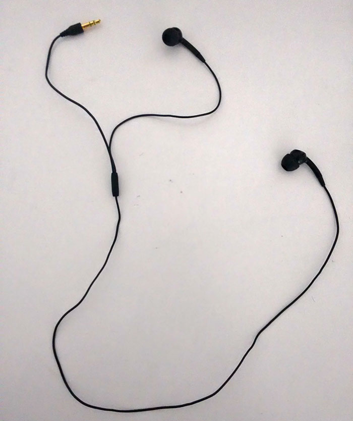 These Earphones Were Made With One Of The Earpieces Swapped With The Input Jack