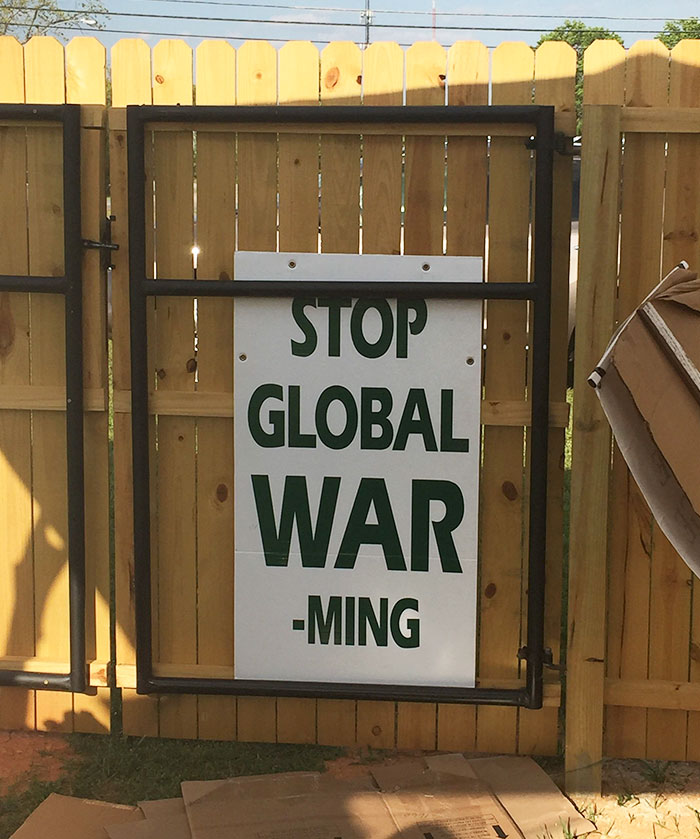 There Is A Global War? Who Is Ming?