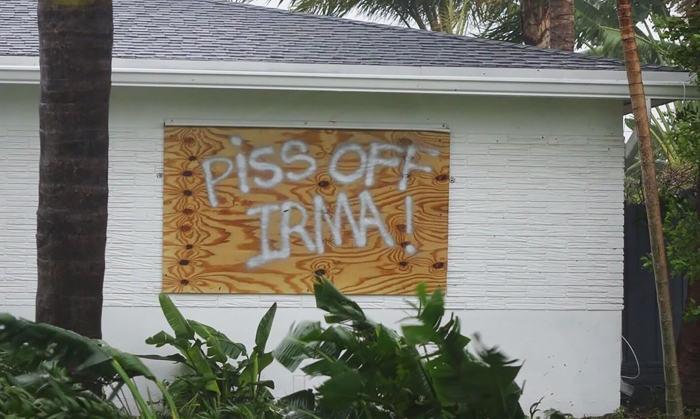 Irma Sign In Oakland Park