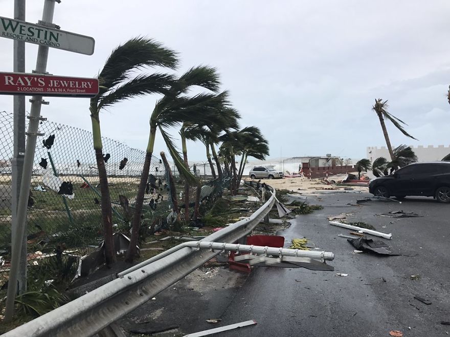 Storm Damage In The Aftermath Of Hurricane Irma, In St. Martin