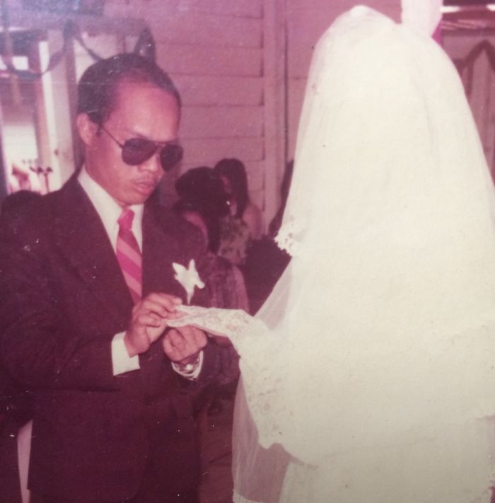 My Dad Refused To Take Off His Shades During Wedding Ceremony (1978)