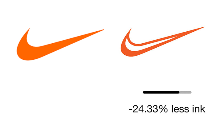 Someone Optimized Famous Logos To Use Less Ink And Be More Environmentally Friendly - What Do You Think?