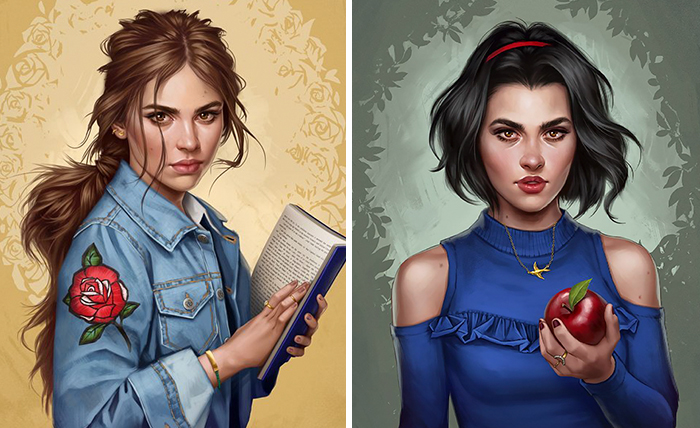 Illustrator Shows How Disney Princesses Would Look Like If They Lived In 2017, And The Result Is Awesome