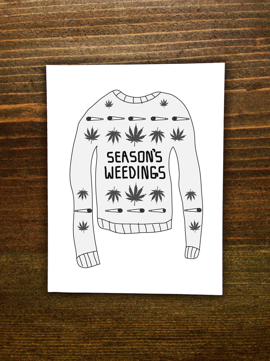 Greeting Card Writer Creates "Weeding Cards" For Marijuana Lovers