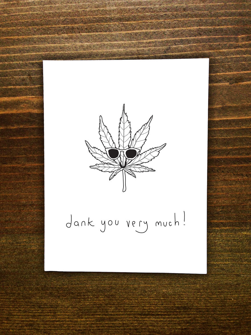 Greeting Card Writer Creates "Weeding Cards" For Marijuana Lovers