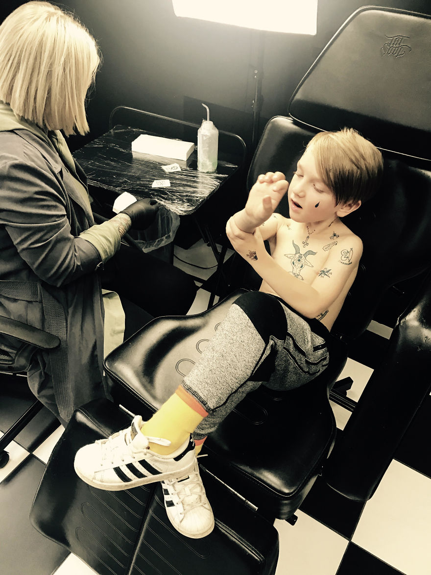 We Let Our 4yo Son Get Inked