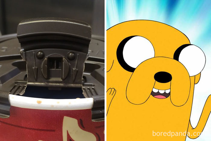 Coffee Cup Lid Looks Like Jake The Dog, Adventure Time