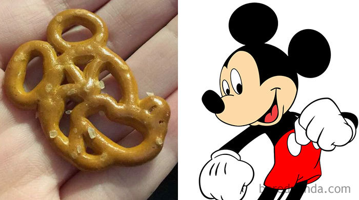 This Pretzel Looks Like Mickey Mouse's Face
