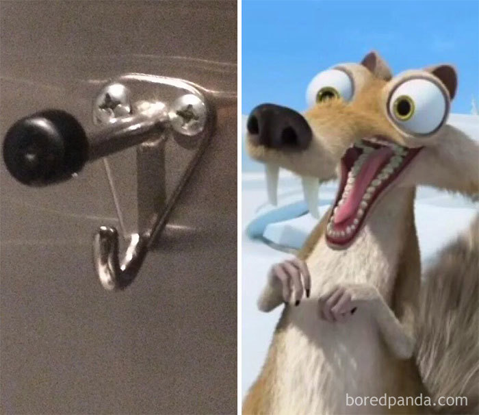 This Coat Hanger Looks Like Scrat From Ice Age