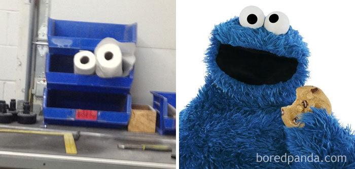 Spotted Cookie Monster At Work Today