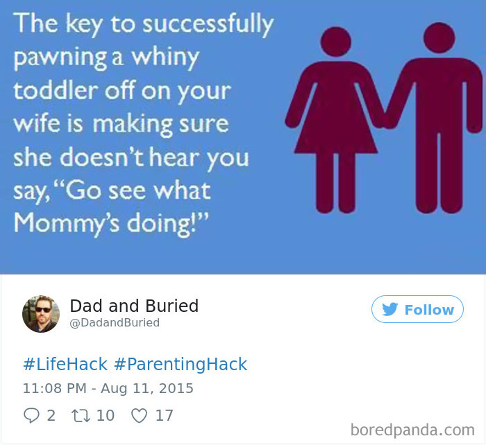 Parenting Hack Tweet