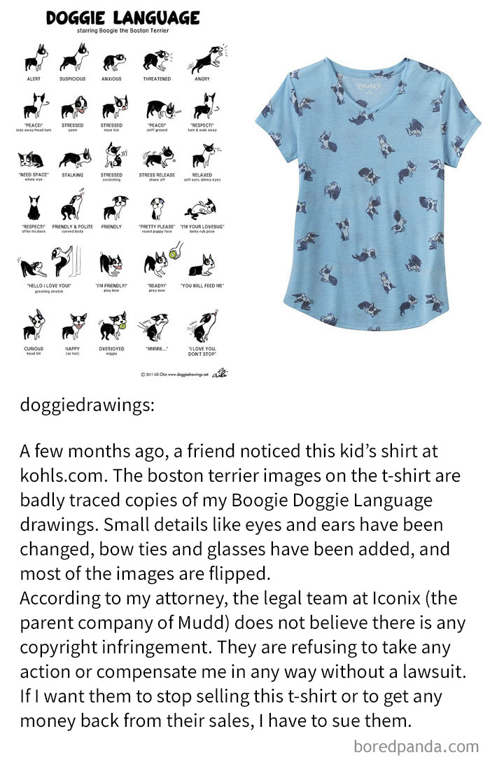 Lili Chin's Illustrations “Doggie Language” On Kohl's T-Shirts