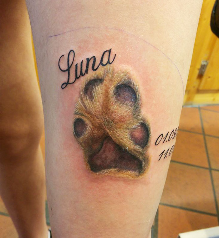 Dog Paw Prints Make The Most Pawesome Tattoos Ever, And Here's The Proof  (66 Pics) | Bored Panda