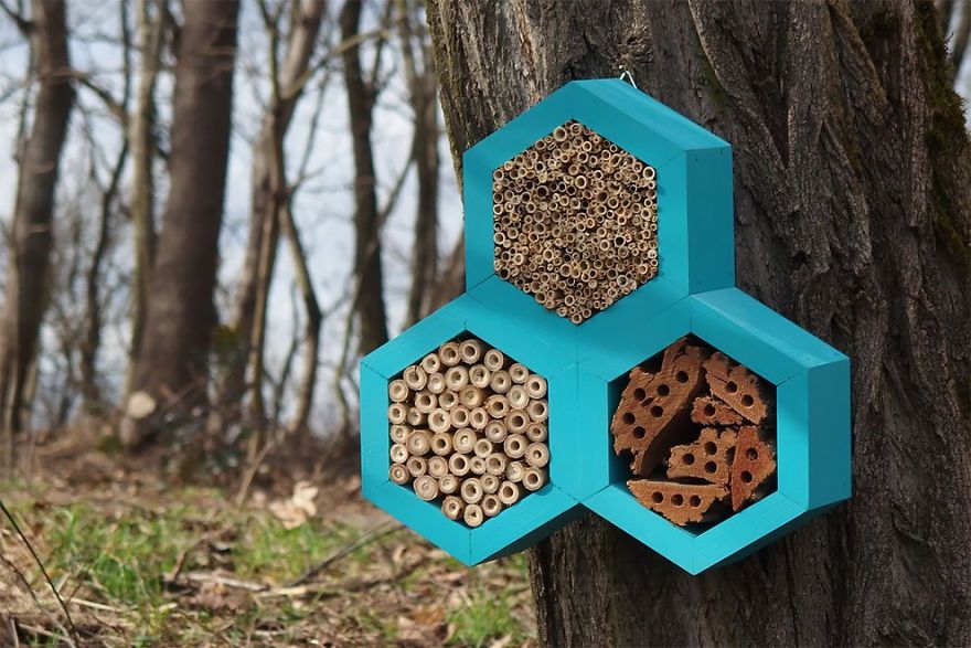 Designer Creates Garden Houses And Hotels For Bees, Butterflies And Other Insects