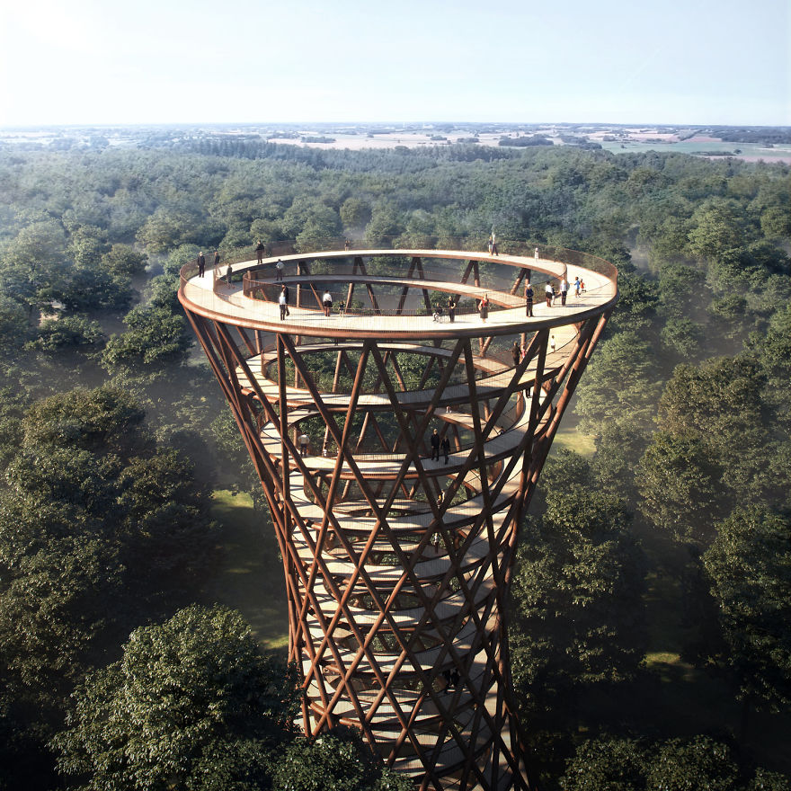 This Spiraling Treetop Walkway In Denmark Puts Every Other Tree Walkway To Shame