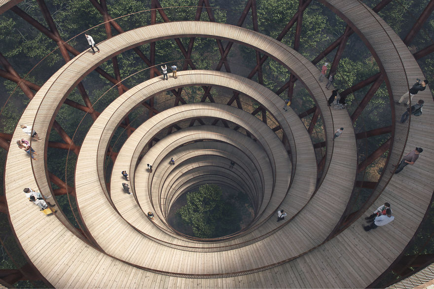 This Spiraling Treetop Walkway In Denmark Puts Every Other Tree Walkway To Shame