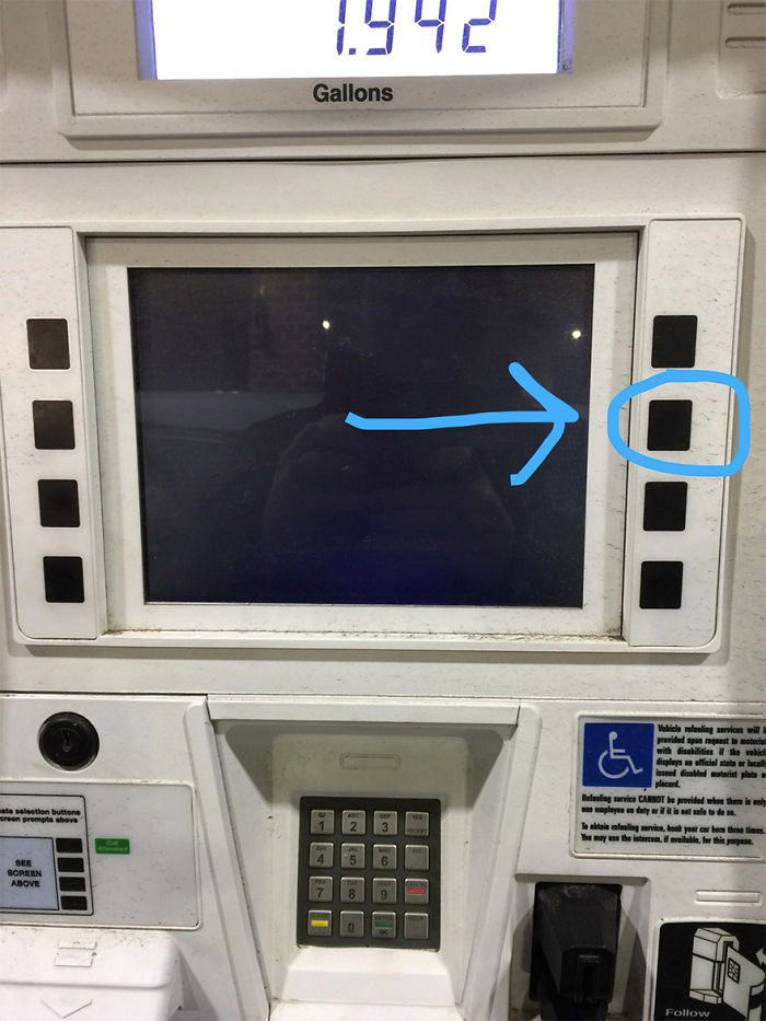 Hit This Button To Silence The Ads At The Gas Pump