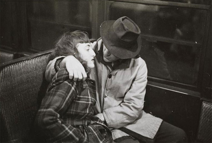 Couple In A Subway Car, 1940s