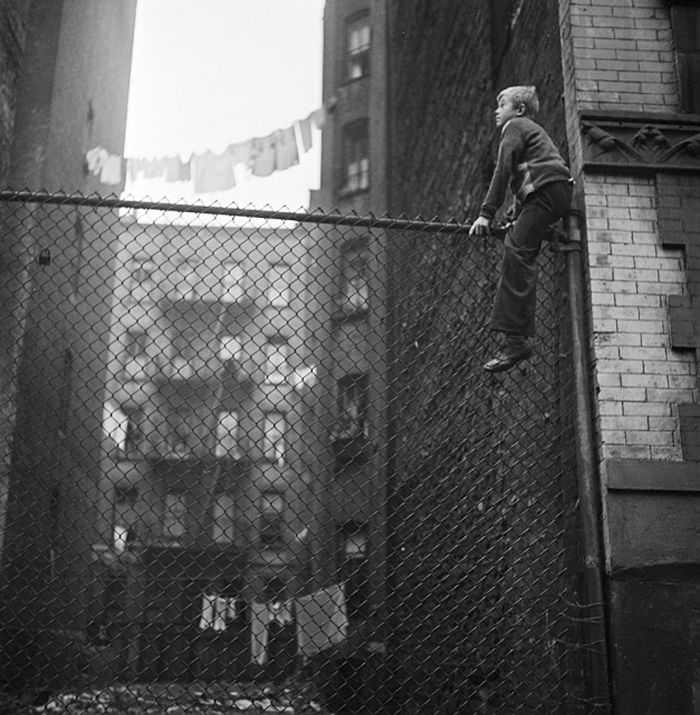Shoe Shine Boys (On Fence), 1947