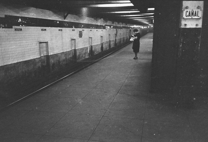 Woman Waiting On A Subway Platform, 1946