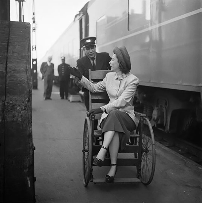 Woman On The Train Platform, 1948