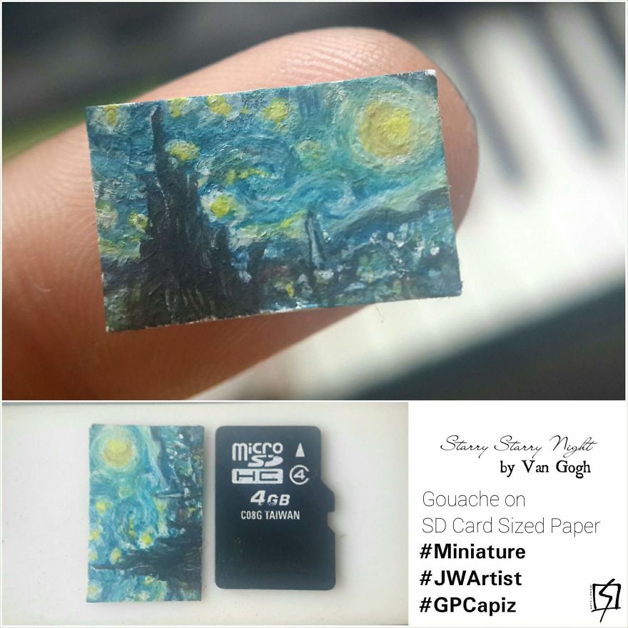 I Paint With Gouache On Rice Grains And Tiny Pieces Of Paper!