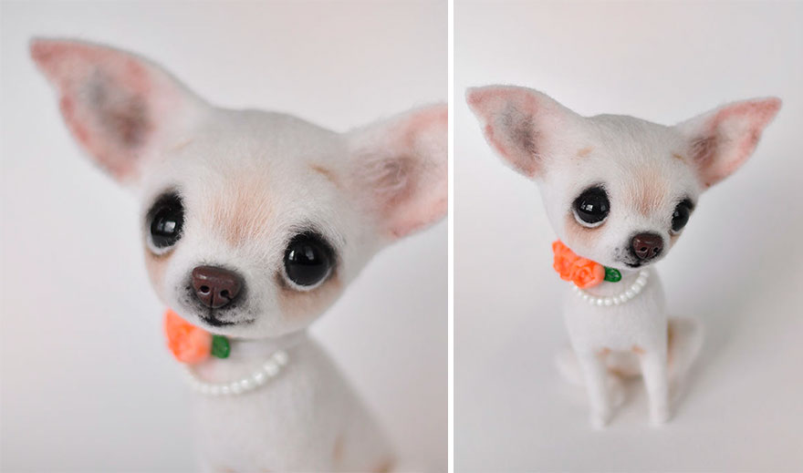 18 Adorable Felted Dogs Created By Mamadocha