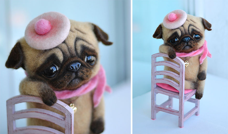 18 Adorable Felted Dogs Created By Mamadocha