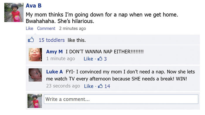 This Is What Would Happen If Toddlers Could Post On Facebook