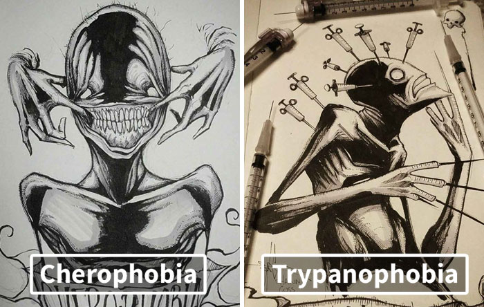 I Illustrated 31 Phobias For Feartober
