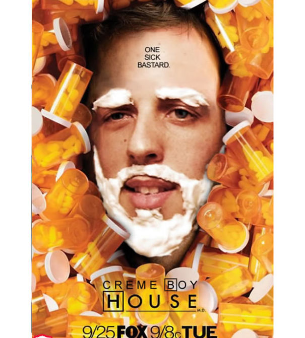 Guy Photoshops His Shaving Creme Character 'Creme Boy' In Movie Posters