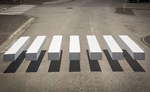 Esta ciudad de Islandia ha pintado pasos de cebra en 3D para que los coches reduzcan su velocidad