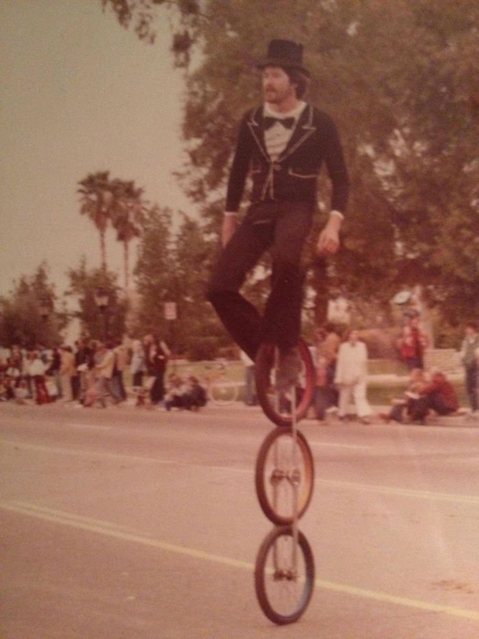 Apparently My Dad Used To Ride 3 Wheeled Unicycles In Parades