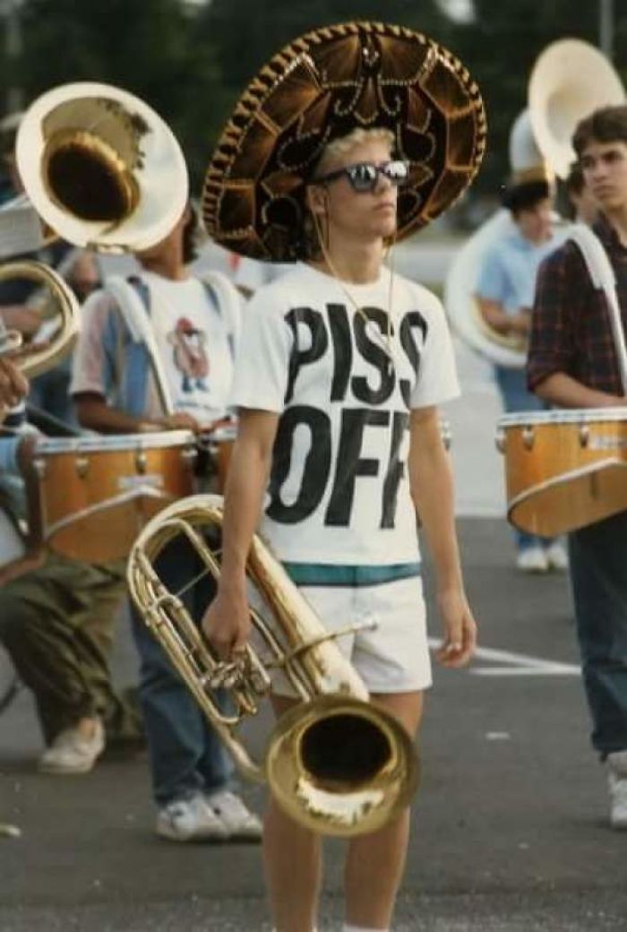 My Dad At Marching Band Practice, 1985