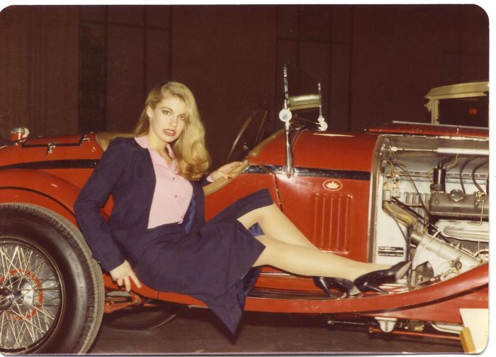 My Mom Lounging On A Car (1980's)