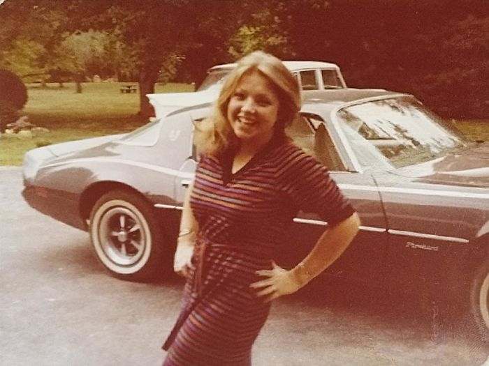 My Cool Mom With Her Firebird. Sometime Around Early 80's