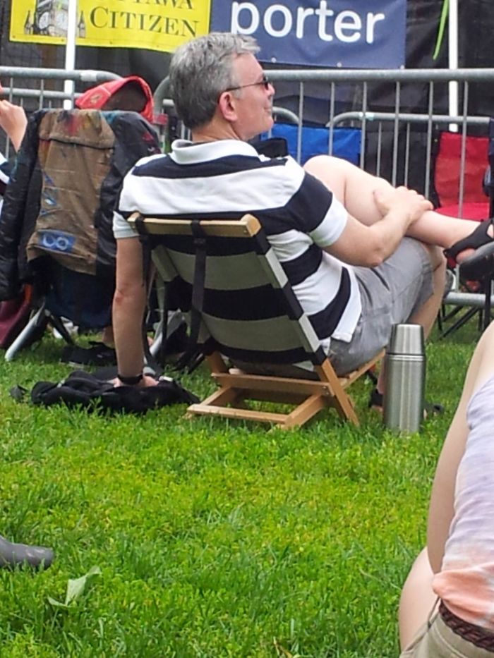 This Guy's Shirt And Lawn Chair Match