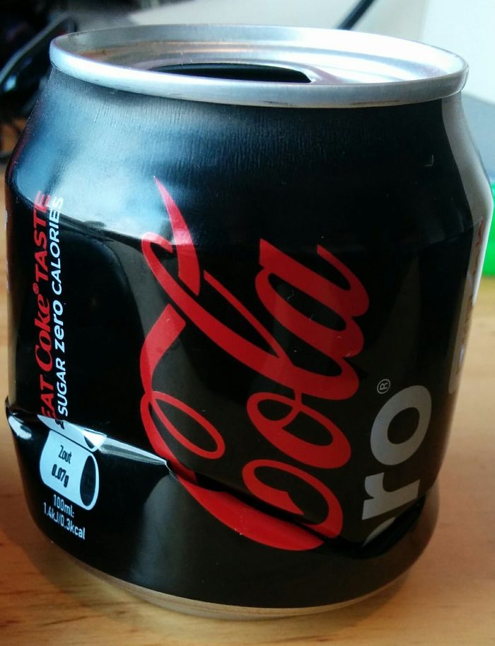 I Managed To Crush A Coca Cola Zero Can Perfectly