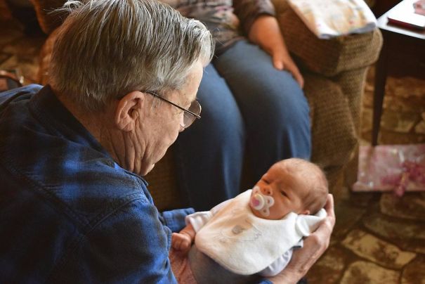 Great Grandfather Meets Great-Granddaughter