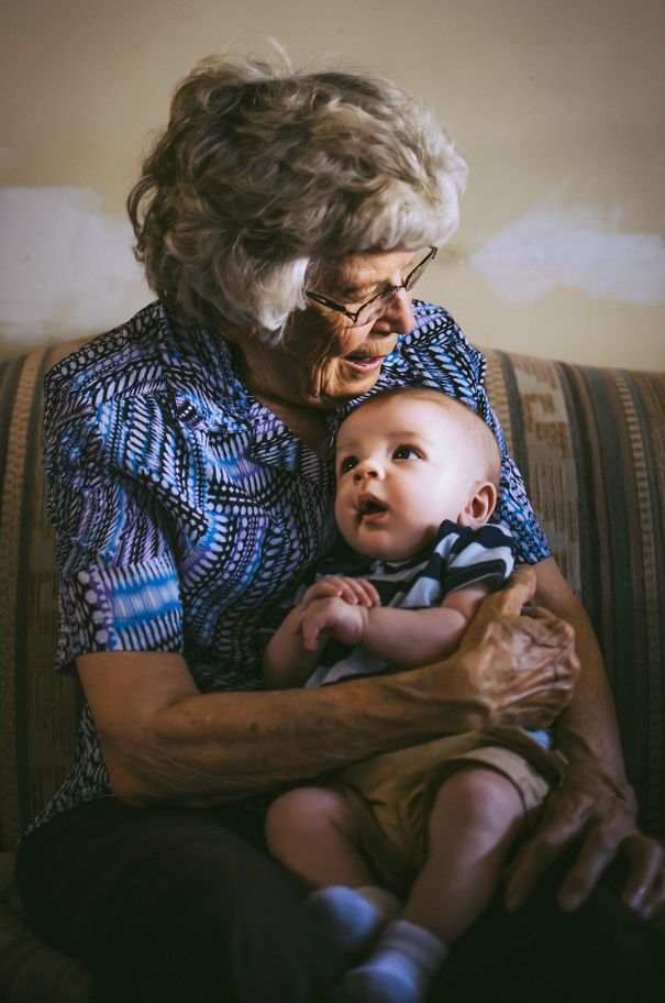 My First Ever Nephew Meeting His Great-Grandmother For The First Time