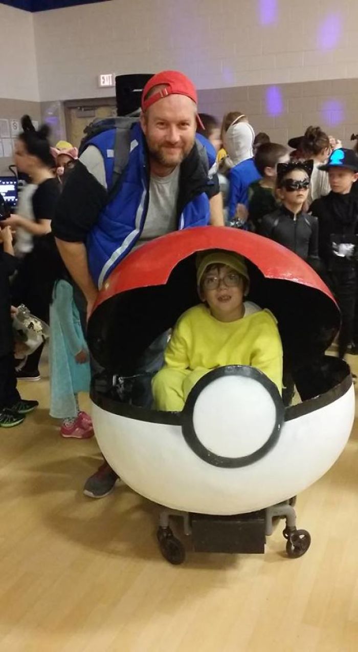 Made My Son A Pikachu Costume For His Wheelchair