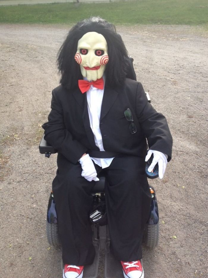 My Friend Is In A Wheelchair, This Was His Costume At Last Night's Party