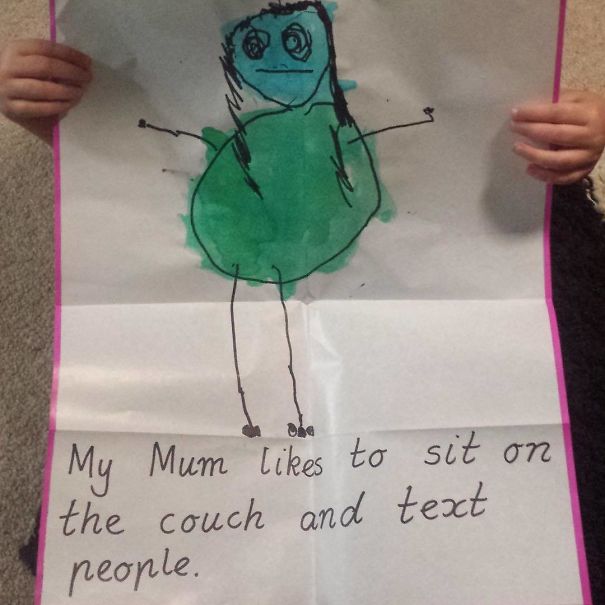 Teacher Asks Kindy Children To Write What Their Mum Does Best. My Spawn Know Me Well