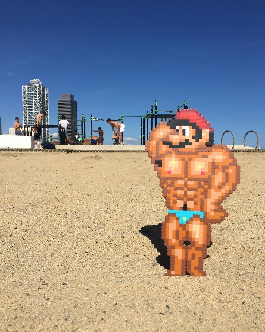 Artist Mixes Pixel Art With Reality And The Result Was Really Fun