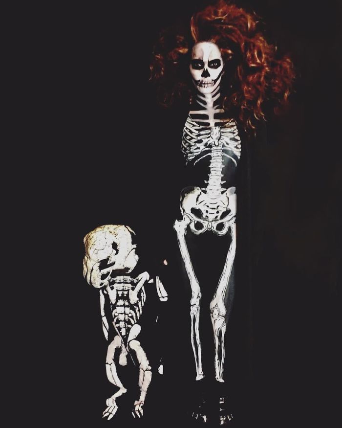 Halle Berry As A Skeleton