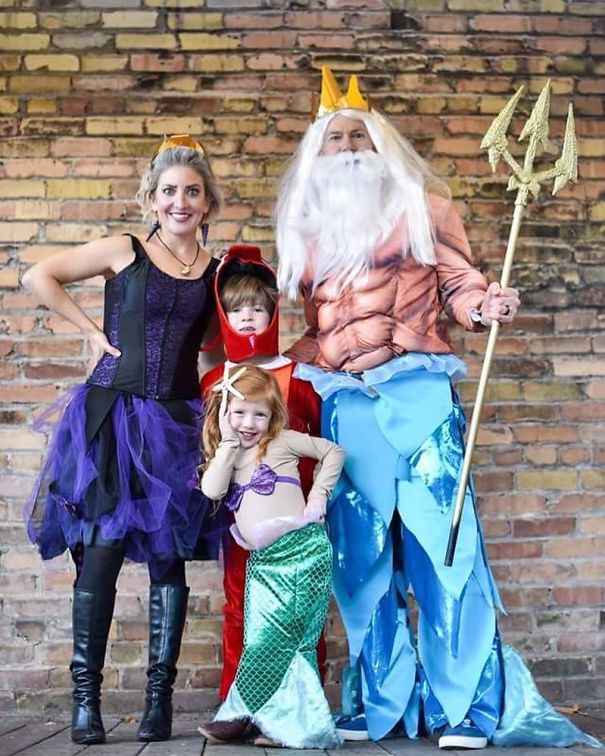 Little Mermaid Family Cosplay