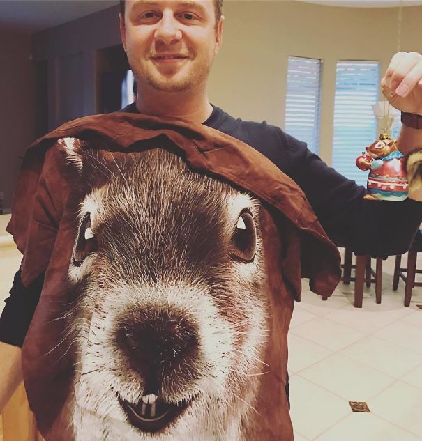 So, I Saved A Dying Baby Squirrel Once, And Now My Mother-In-Law Thinks I'm The Squirrel Whisperer. She Hooked Me Up With Some Hot Squirrel Swag