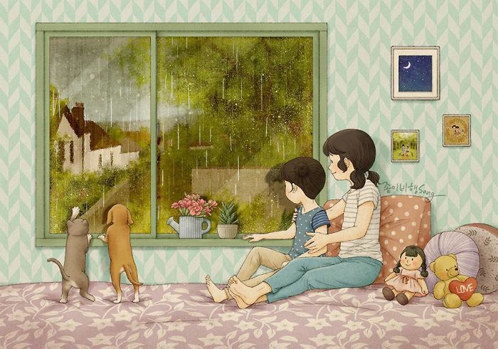 Tựa như một tấm ảnh kỷ niệm, bức tranh ký ức sống cùng chị gái của nghệ sĩ Hàn Quốc sẽ cho bạn một cái nhìn đầy cảm xúc, kí ức tuổi thơ sẽ trôi về.