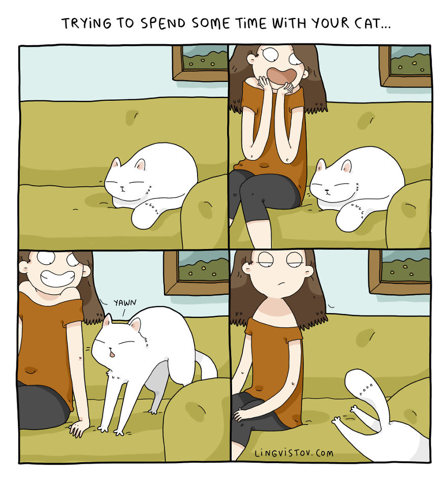 Comics About Life With A Cat