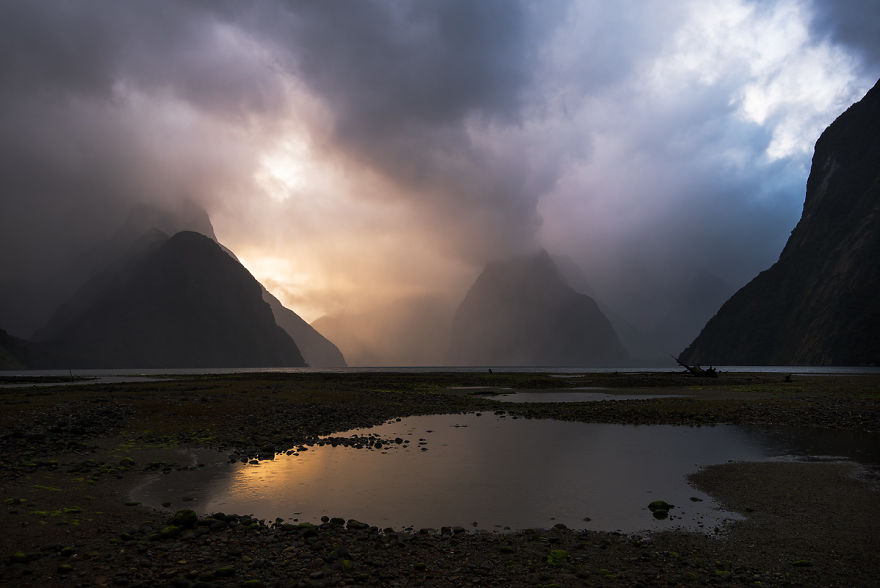 I Waited For The Weather For 3 Days At Milford Sound, Nz And Got This